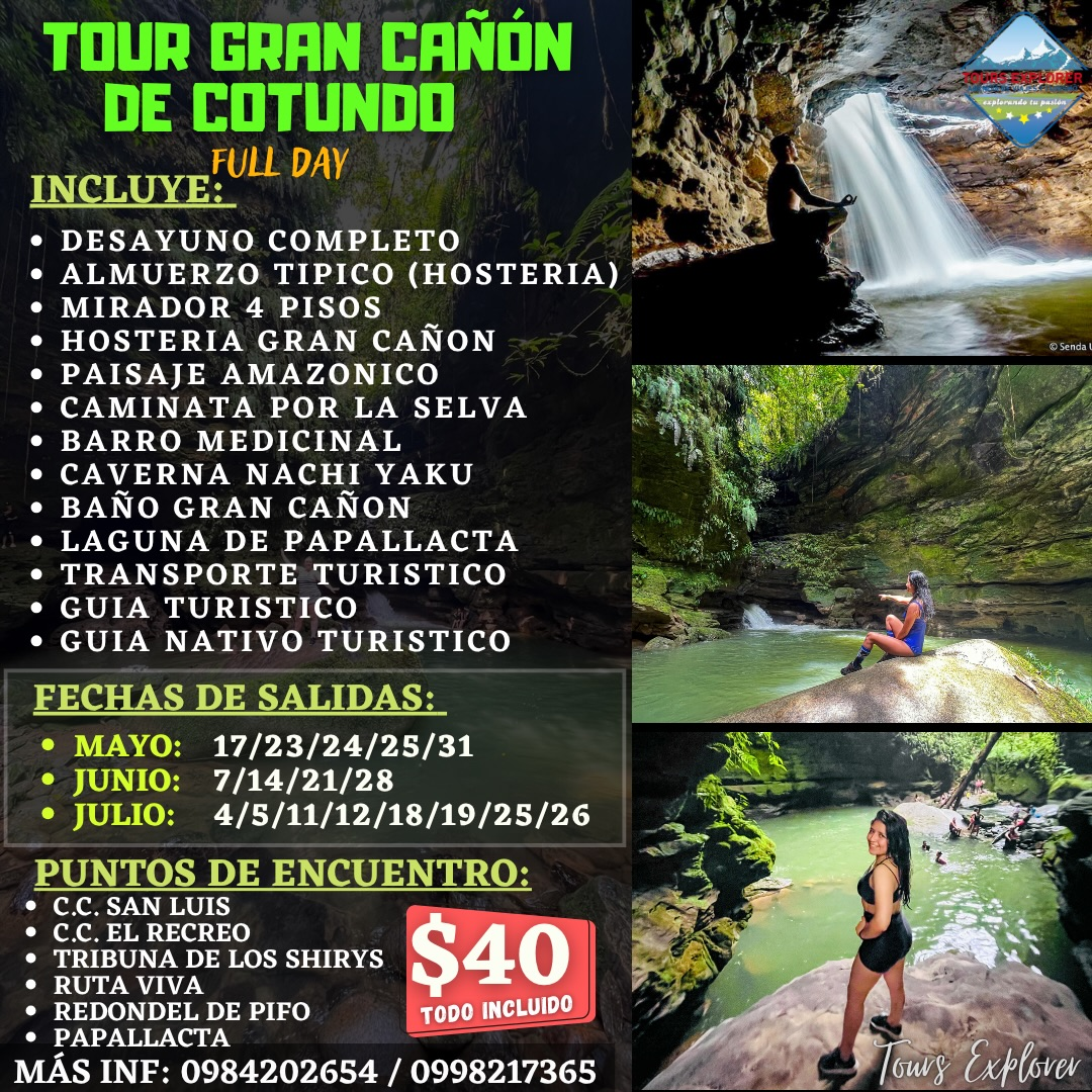 Tour Gran Cañón de Cotundo