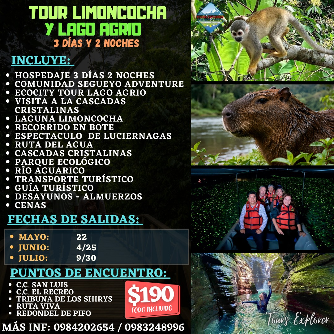 Tour Limoncocha y Lago Agrio